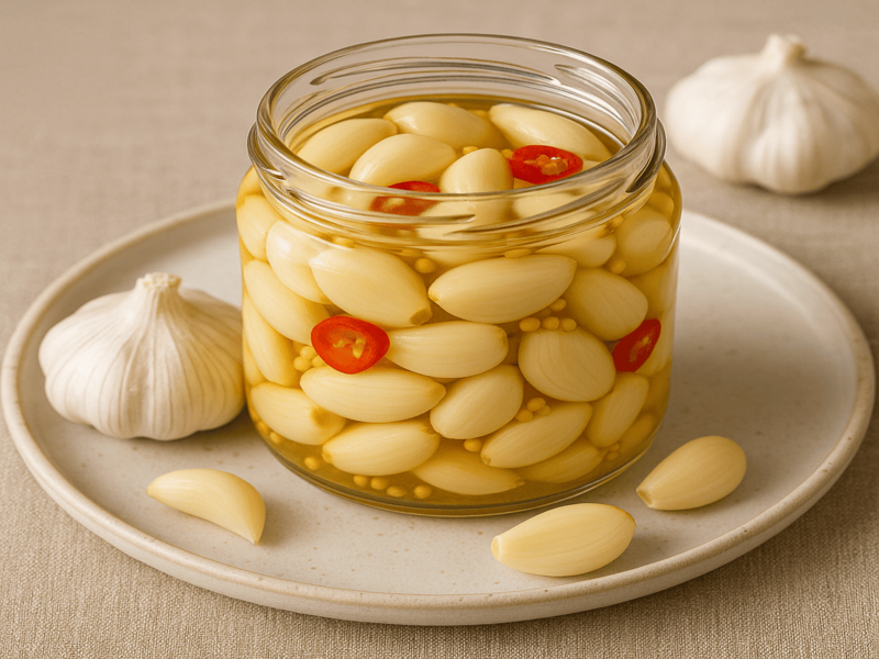 olahan acar bawang putih 