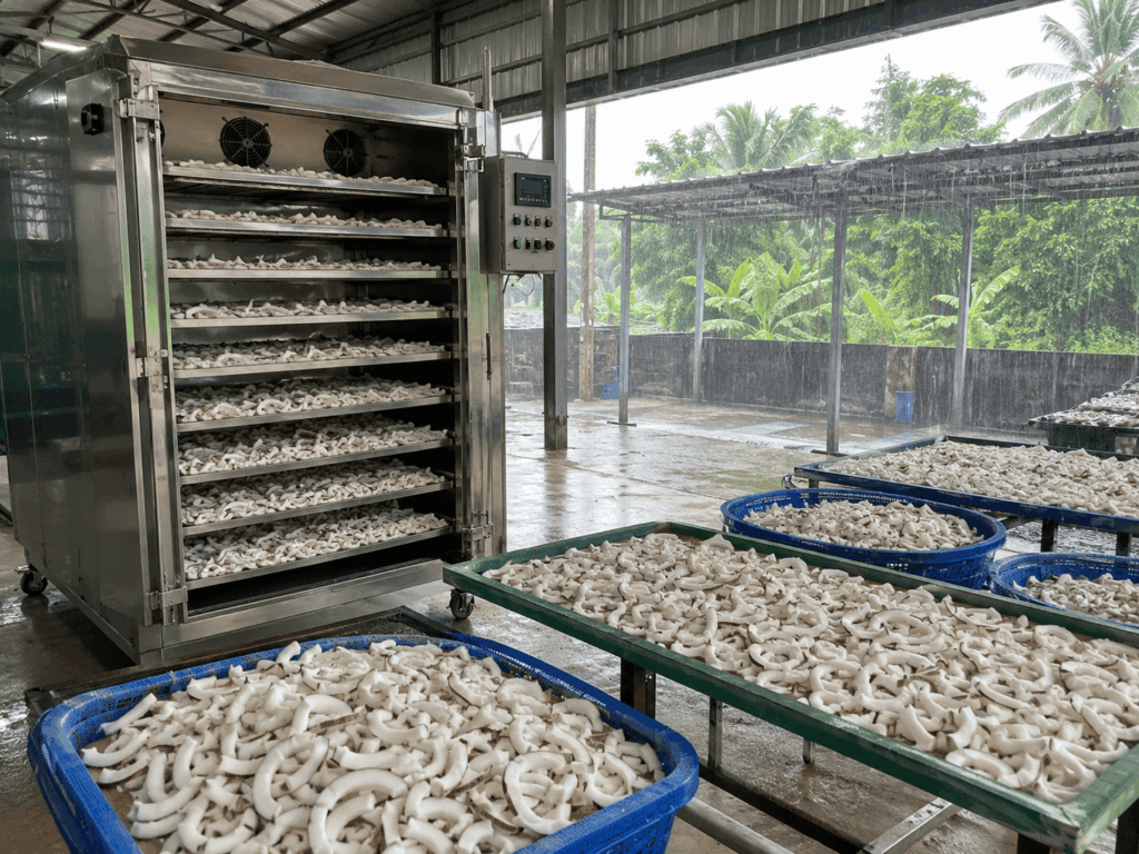cara mengeringkan kelapa saat musim hujan