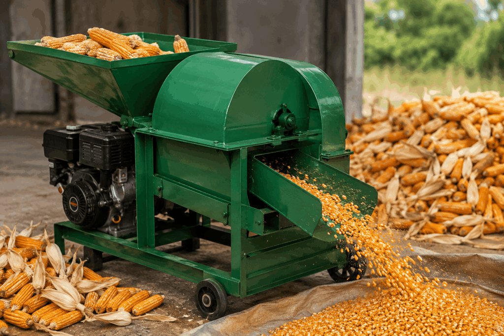perbedaan perontok jagung manual otomatis