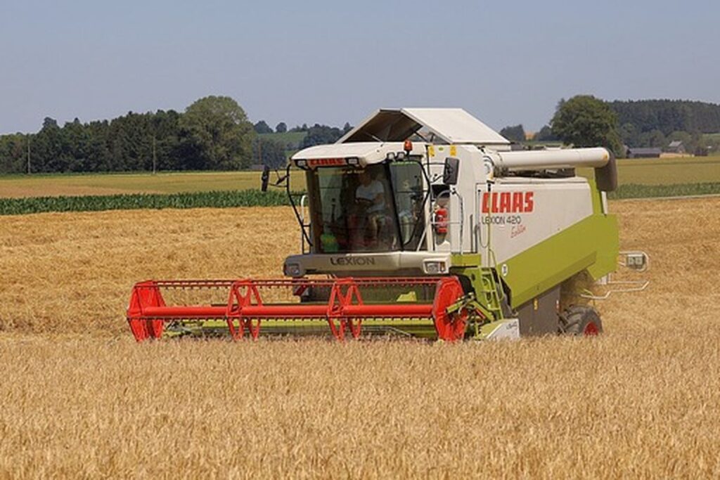 cara kerja combine harvester