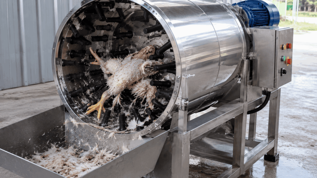 kenapa ayam direndam air panas