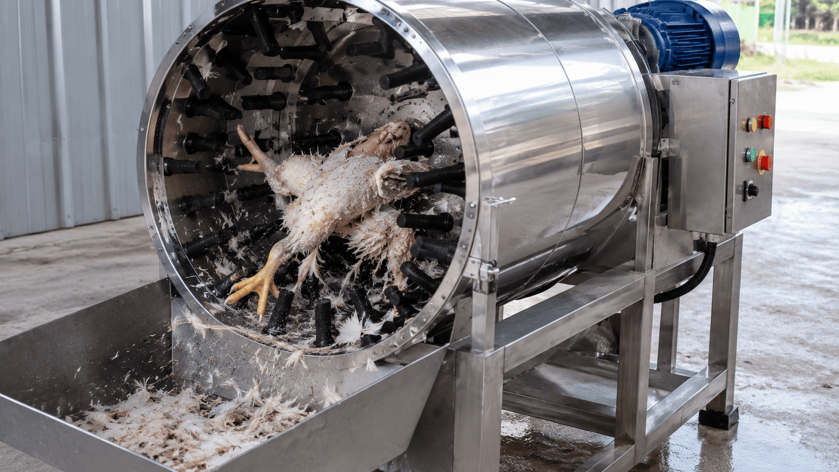 kenapa ayam direndam air panas