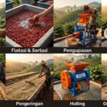 cara mengolah kopi menjadi green bean